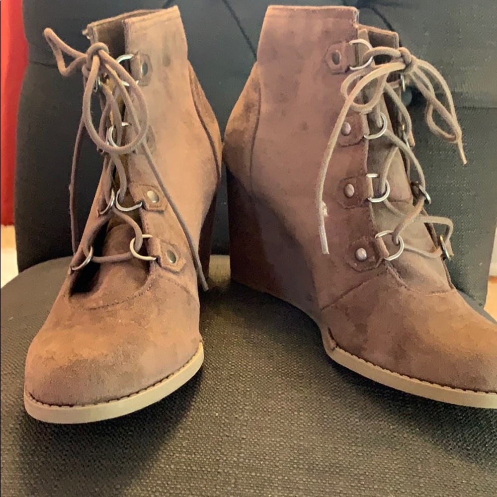 Madden Girl Taupe Bootie